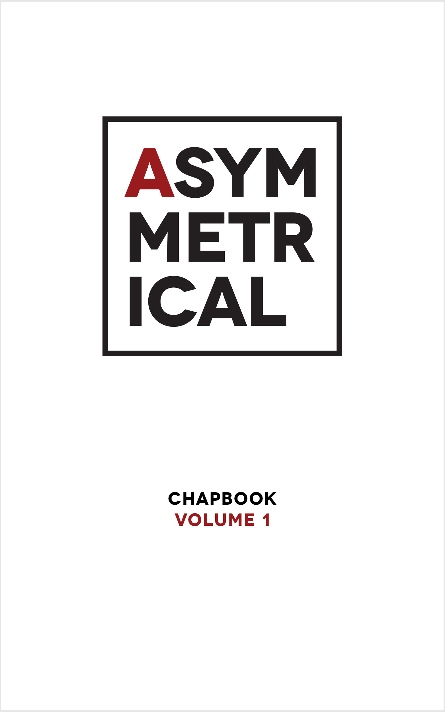 Chapbook Volume 1